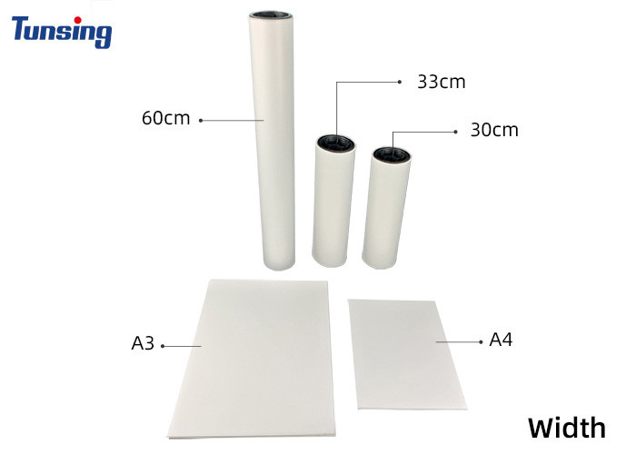 Quality 0.075mm DTF Transfer Film 30cm*100m A3 A4 For T Shirt Printing for sale