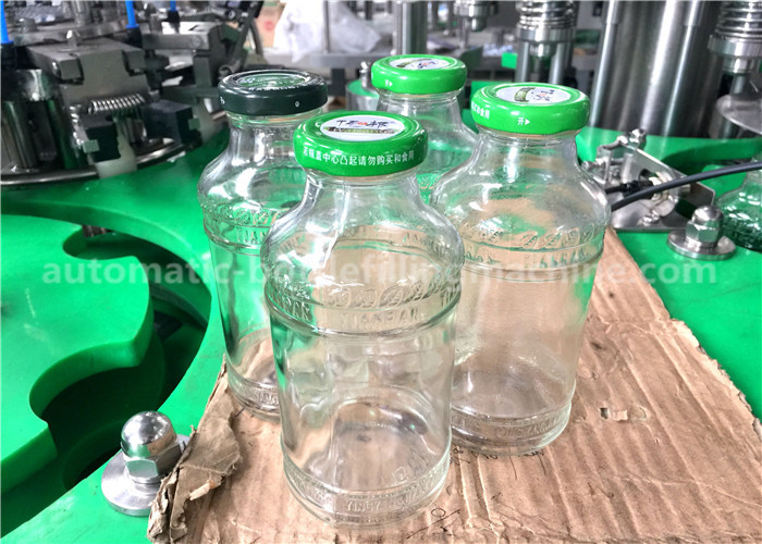 Quality 250ml Volume Glass Bottle Filling Line , 5.88KW Power Fillers For Glass Containers for sale