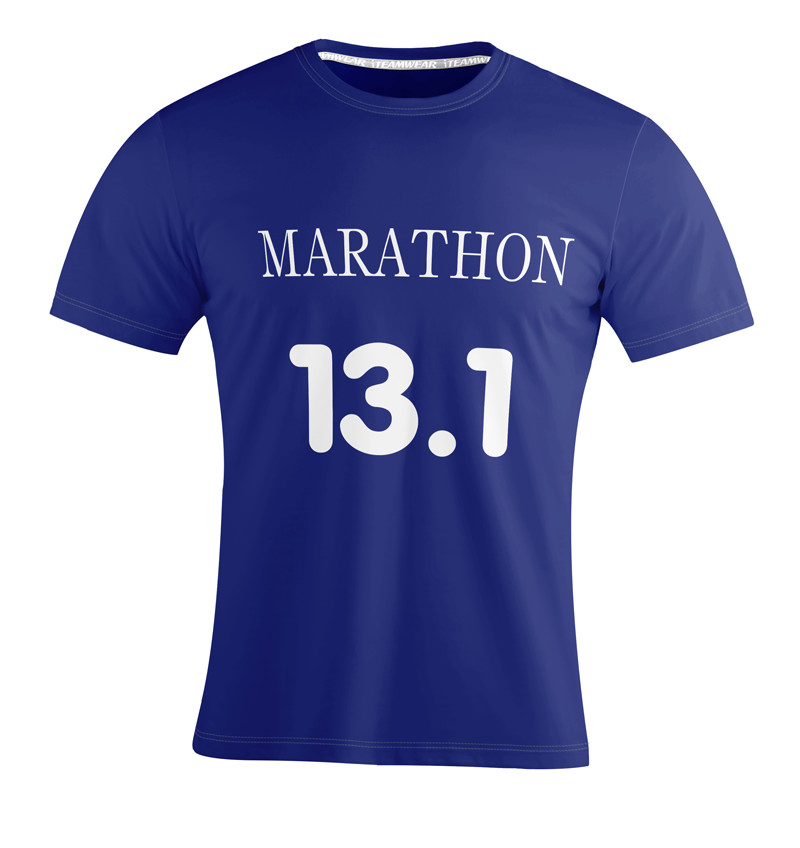Quality 100% Polyester Running Teamwear Marathon Running Shirts Breathable Men Short Sleeve for sale