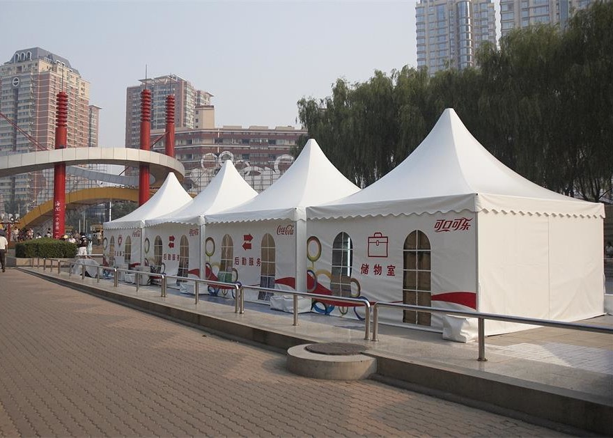 Buy Advertising Aluminum Pagoda Tent Flame Retardant 100 Km / H Wind Loading at wholesale prices
