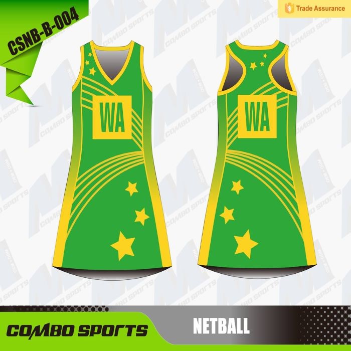 Quality Custom Sublimation 175gsm Netball A Line Dress With Side Panels for sale