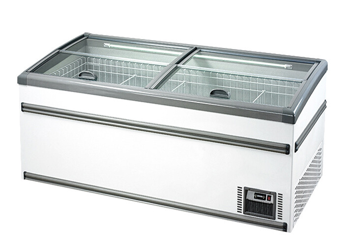 Buy Cutomized Hypermarket Combination Cooler Island Display Freezer 530L at wholesale prices