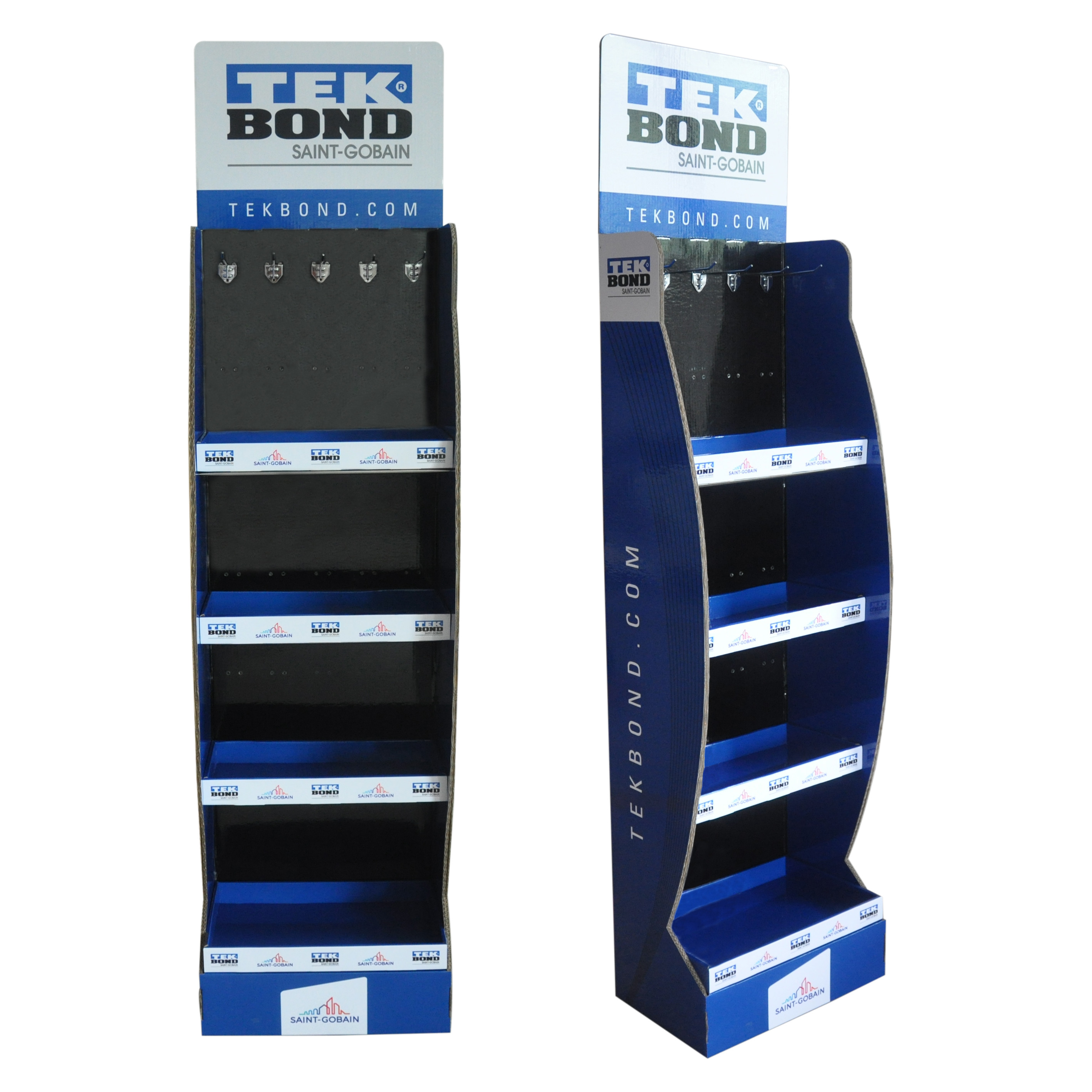 Quality 4 Tiers Cardboard Point Of Sale Display Stands for sale