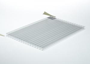 China Clear Polycarbonate Patio Roof Panels / Corrugated Plastic Roofing Sheets on sale