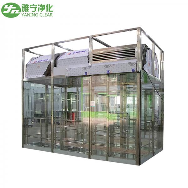 Buy Customized Air Shower Room With Full Toughened Glass Wall  Z Type Air Shower For Workers at wholesale prices