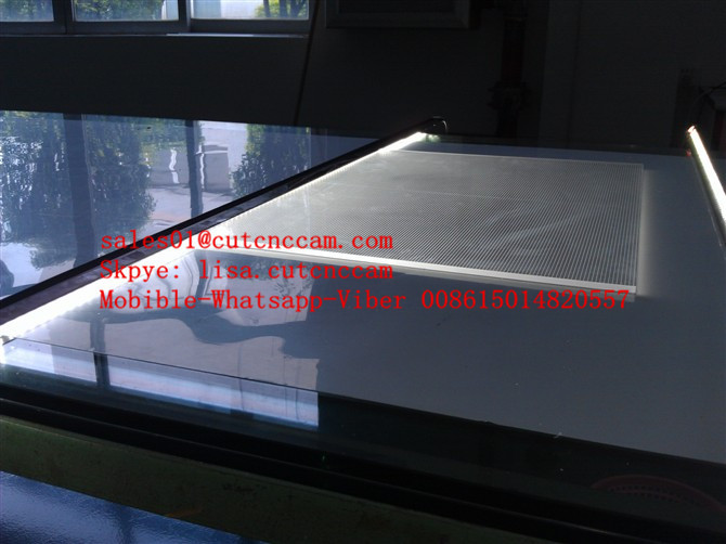 Quality Acrylic Edgelit Backlit Panel Light Distribution Array 3D V Cutting Machine for sale