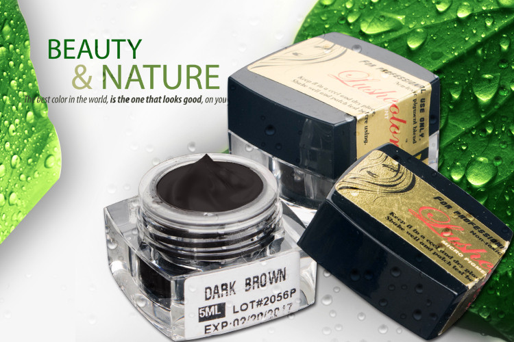 Buy Professional Eyebrow Tattoo Pigment Toxin Free Dark Brown Pigmentation Cream at wholesale prices