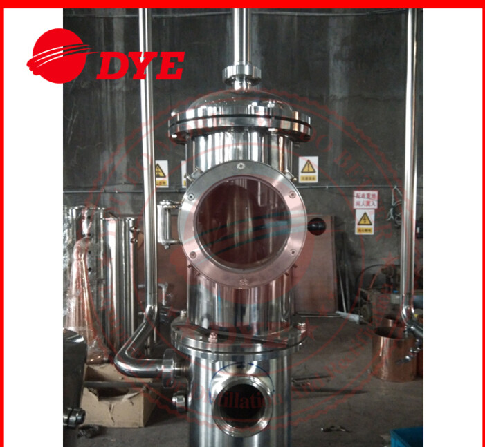 500L Copper Ethanol Distillation Column , Moonshine Distillation Equipment