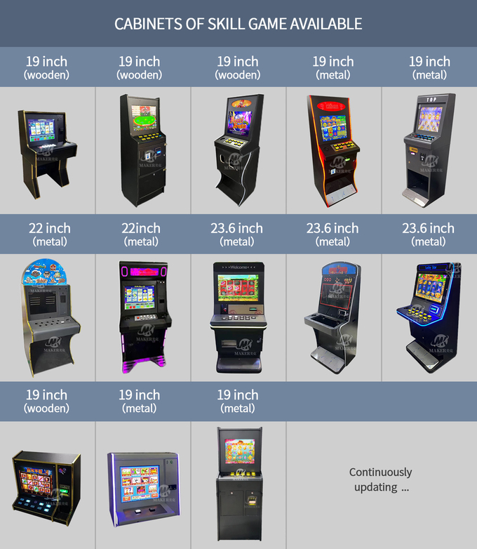 Coin Operated Gambling Slots Game Machine 110V/220V Classic 19 Inch 3