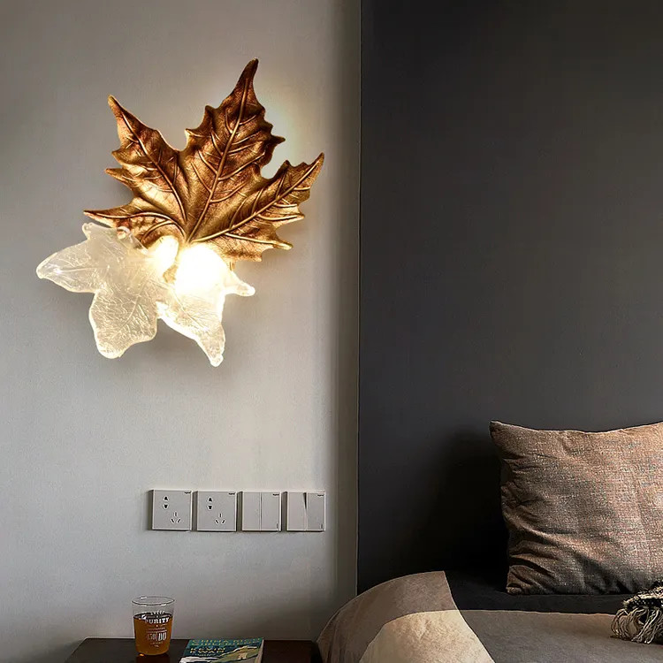 Buy cheap Maple Leaf Contemporary Wall Sconces For Living Room ODM 220V from wholesalers