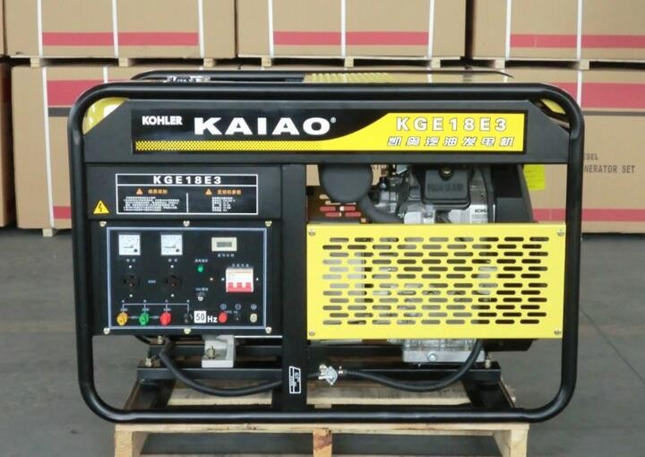 Quality 4 Stroke 18kva Triple Phase Gasoline Generator Set KGE18E3 With 2 Cylinder for sale