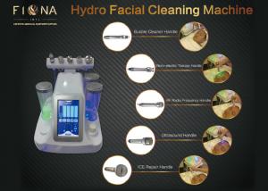 Quality Face Cleaning Portable Hydrafacial Machine Galvanic / Ultrasonic Multi Polar RF Function for sale