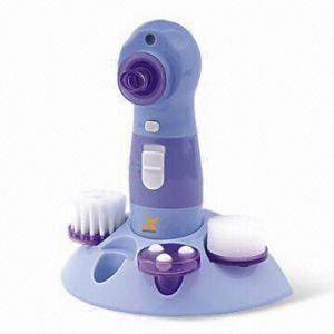 Quality Facial Cleaner and Massager with 4 Attachments, Operated by 2 x AA Batteries for sale