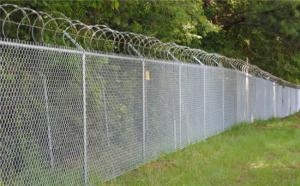 Quality 50 Ft Length Chain Link Mesh Fence Diamond Wire Coiled And Accessories for sale