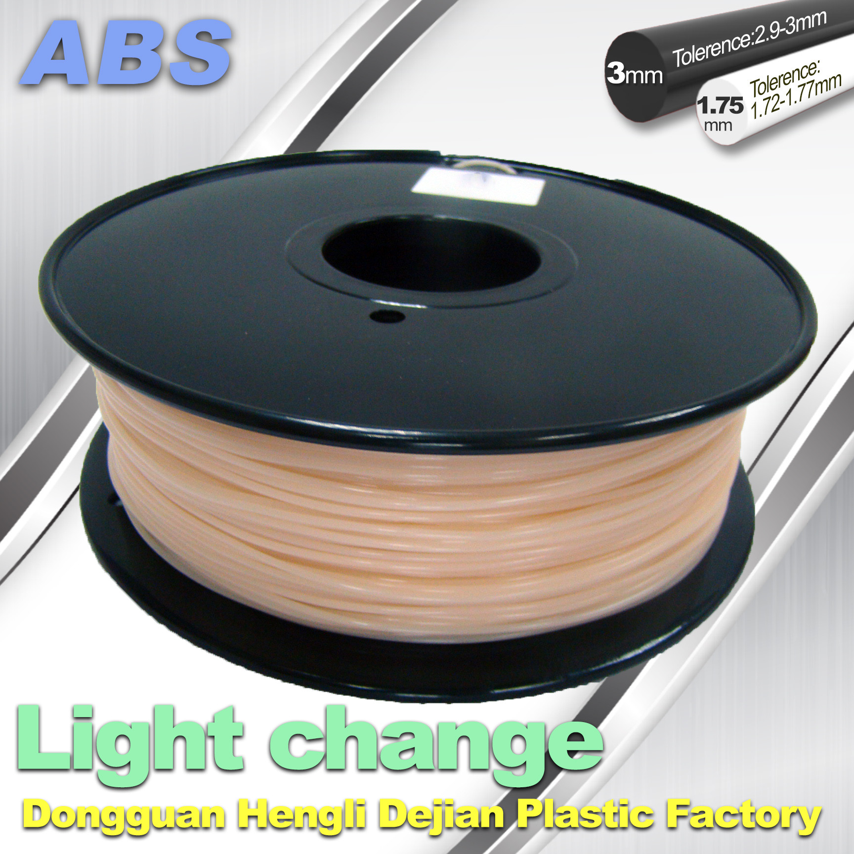 Quality ABS Light Change Color Changing Filament Stable In Performance for sale