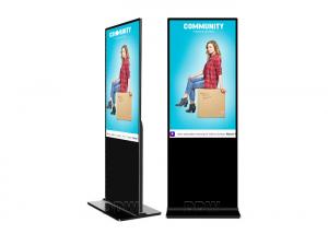 Quality 50” large Free Standing kiosk advertising Digital Signage format touch screen for security monitoring center for sale