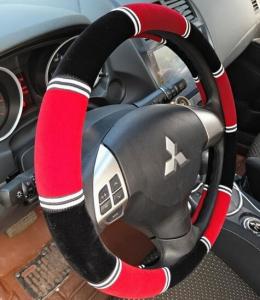 Quality Car steering wheel cover fabric cover car steering wheel cover easy clean for sale