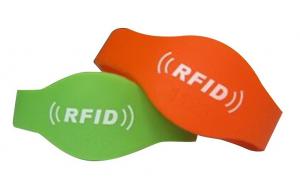 Quality Soft PVC Silicone RFID Wristband With Monza 5 Chip ISO14443A for sale