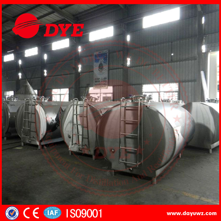 Quality DYE Stainless Steel Milk Transportation Tank Direct Expansion Refrigeration for sale