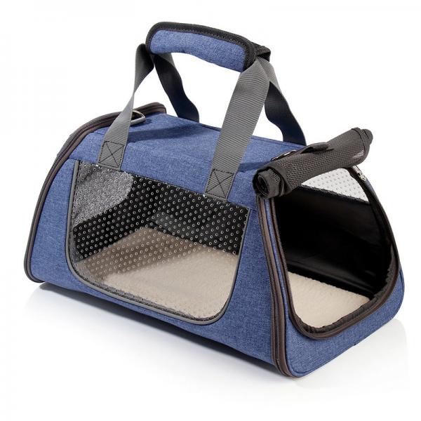 Buy Navy Blue Color Puppy Carry Bag , Dog Travel Bag Washable Large Capacity at wholesale prices