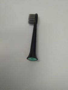 Black Replacement Toothbrush Heads , Electric Toothbrush Rotating Head