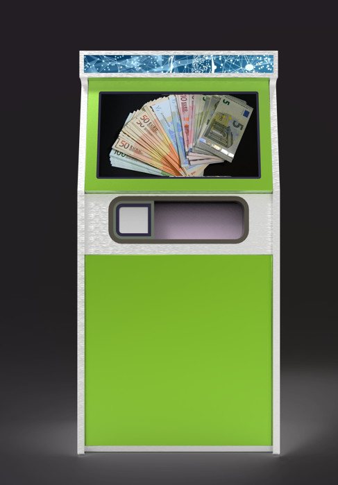 Buy Qr Code Cash Dispenser Bank Atm Machine For Rvm Recycling Sorting Center at wholesale prices