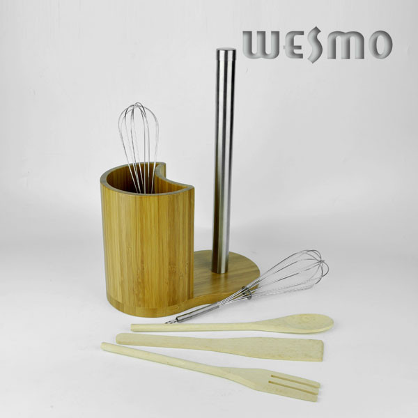 China Custom Solid Bamboo Kitchen Accessories, Kitchen Tool Holder on sale