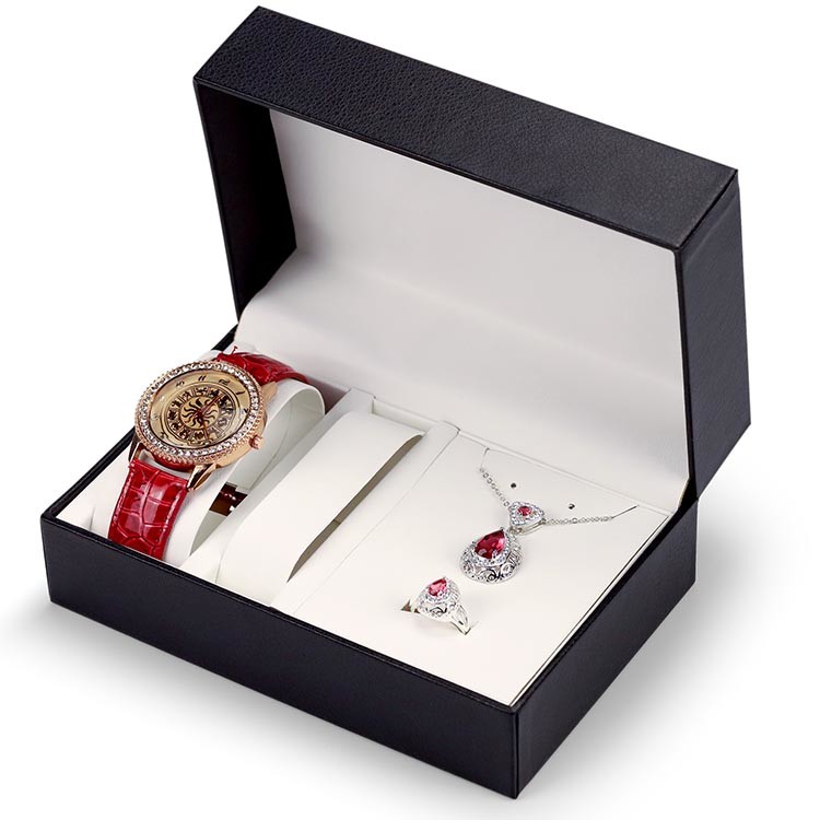 Quality F Flute Watch Packaging Paperboard Gift Boxes Flocking Insert for sale