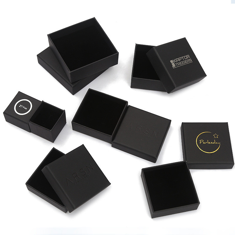 Quality Matt Lamination Jewelry Packaging Box Paper Necklace Bracelet Ring Earring for sale