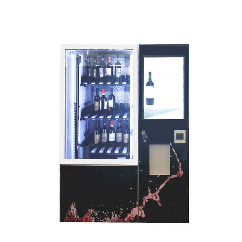 Quality ODM / OEM Wine Champagne Bubbly Alcohol vending Machine with Basket for Delivering for sale