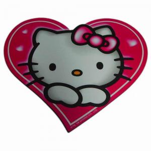 Quality Heart Sheap Eco-Friendly Eva Mouse Pad With Hello Kitty Printed for sale
