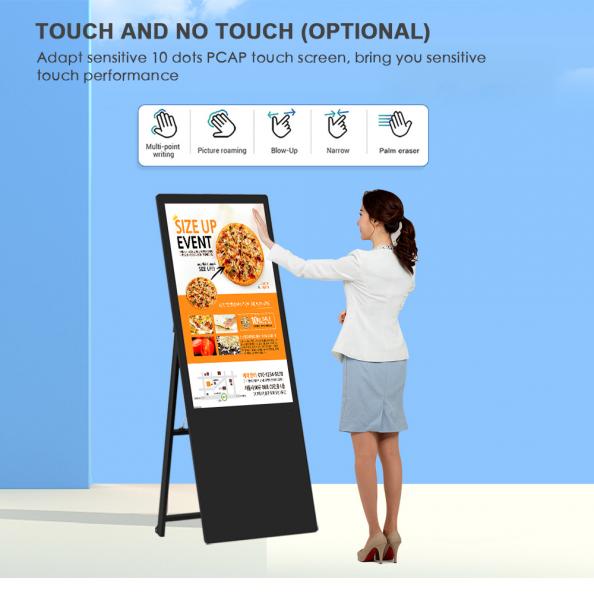 Portable digital poster lcd signage android kiosk smart advertising players screen board digital signage and displays