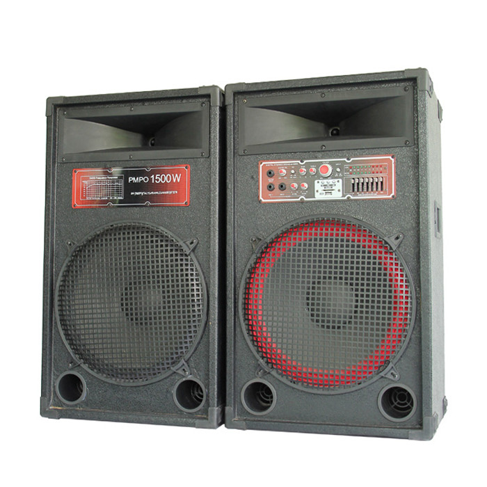 Quality 15 Inch Fm Radio USB Portable PA Sound System , Home Bluetooth Speaker System for sale