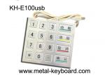4 4 Design 16 Keys Payment Metal Kiosk keypad with PS2 / USB Interface