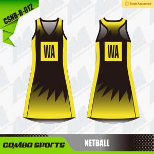 Quality XS-5XL Recycled Sports Wear Netball A Line Dresses With Side Panels for sale