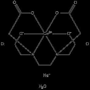 Calcium disodium edetate dihydrate Structure