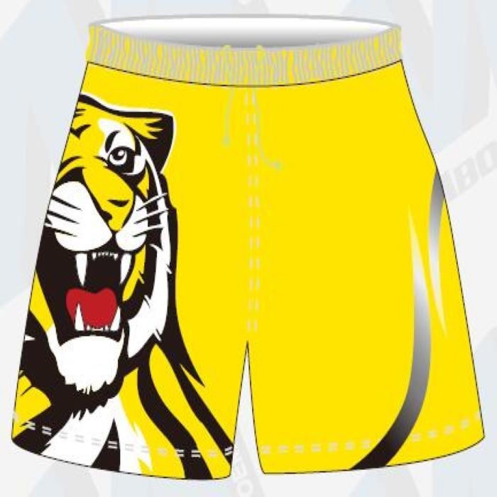 Quality BSCI Mens Afl Playing Aussie Rules Shorts 100% Polyester 300gsm Material for sale
