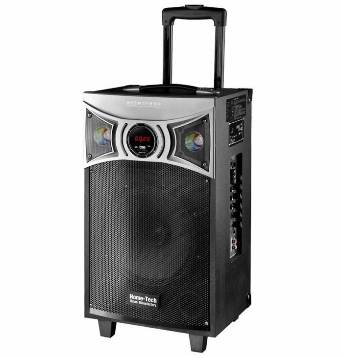 Quality Multifunction Portable Active Trolley Disco Light Bluetooth Speaker For Party for sale
