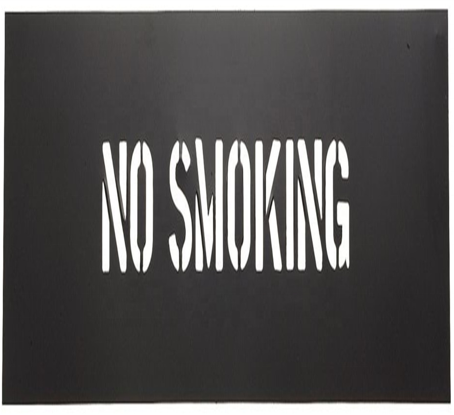 Public Place No Smoking Stencil , No Smoking Sign Stencil Customized Size