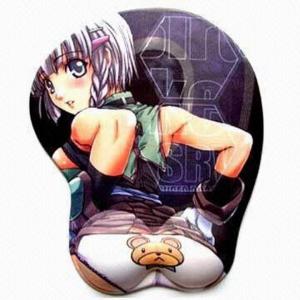 Quality Lycra Fabric Gel Wrist Rest Mouse Pad With Sexy Girls Photo for sale