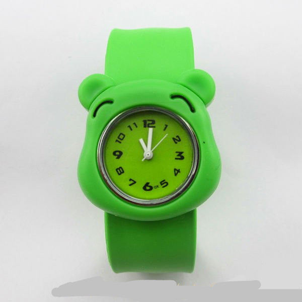 Quality Fashion quartz mickey silicone slap watch for kids Christmas watch for sale