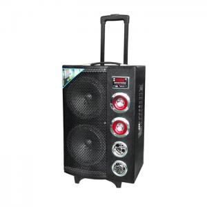 Quality Bluetooth Wireless PA Battery Powered Dj Speakers With Trolley And Wheels for sale