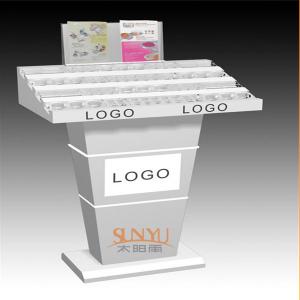 Quality Custom Retail Flooring Display Stands Acrylic Storage Trays For Makeup Printing Color Logo for sale
