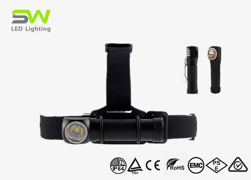 Quality 1000 Lumen Led Inspection Headlamp With Detachable Torch For Outdoor Sports for sale
