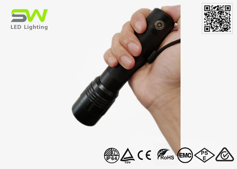 Buy cheap 350 Lumens Rechargeable Powerful High Power LED Torch Light With Momentary Mode from wholesalers