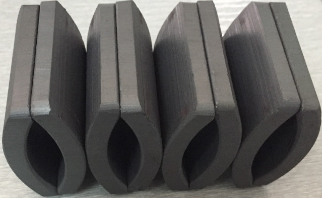 Quality Customized Permanent Big Ferrite Arc Magnet For Air Pump 52.12*50.18*7.27 mm for sale