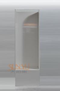 Quality Completely White MDF Floor Display Stands With Dismounting Shipping for sale