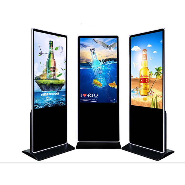 Quality LCD Floor Standing Digital Display Free Standing Display Screens For Supermarket for sale