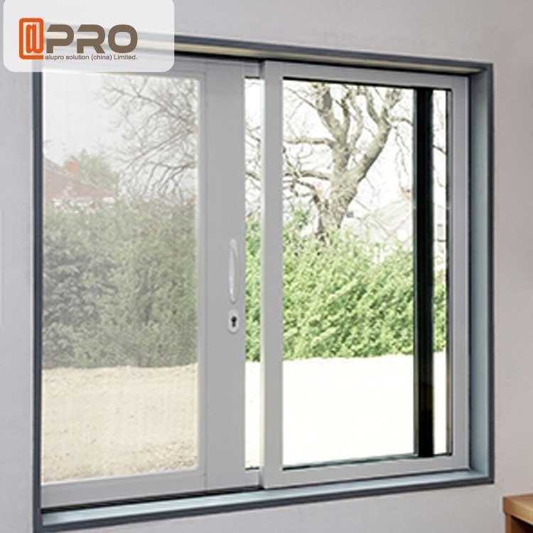 Quality Waterproof Anodised Aluminium Sliding Windows With Single Tempered Glass for sale