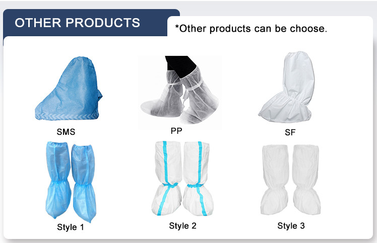 Buy Cheap High Quality Plastic Shoe cover Elastic Shoe covers Waterproof Blue Transparent Black PE shoe cover at wholesale prices
